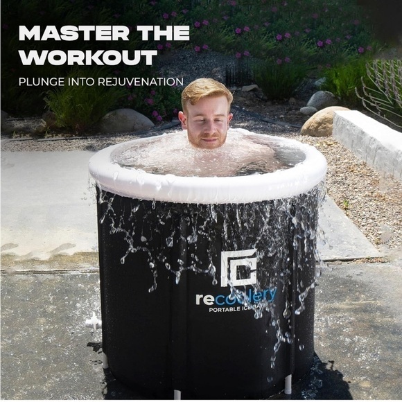 Brand New Portable Ice Therapy Bath Round Collapsible Cold Plunge Freestand Tub - Picture 5 of 10